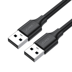 Кабель UGREEN US102 10309_ USB 2.0 A Male to A Male, 1м, цвет: черный