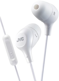 Наушники JVC HA-FX38M-W-E Marshmallow внутриканальные, проводные, встроенный микрофон, ПДУ, белые