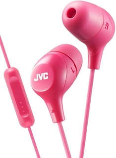 Наушники JVC HA-FX38M-P-E Marshmallow внутриканальные, проводные, встроенный микрофон, ПДУ, розовые