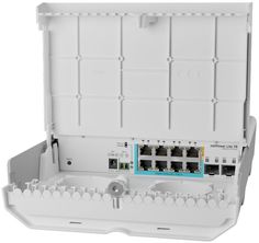 Коммутатор управляемый Mikrotik CSS610-1Gi-7R-2S+OUT L3 с PoE Mikrotik Cloud Smart Switch (netPower Lite 7R) электронное устройство