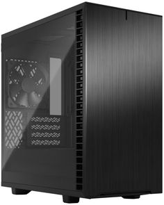 Корпус mATX Fractal Design Define 7 Mini Black TG Light Tint FD-C-DEF7M-02 черный, без БП, стенка из закаленного стекла, USB 3.1 Gen 2 Type-C, 2*USB 3