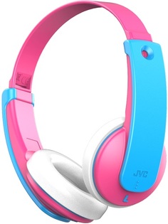 Наушники беспроводные JVC HA-KD9BT-P-E KIDS - Bluetooth детские, розовые/голубые