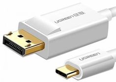 Кабель UGREEN MM139 40420_ USB Type-C to DP, 1.5м, цвет: белый