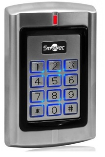 Считыватель Smartec ST-PR140EK EM с клавиатурой, интерфейс Wiegand, 3-6 см, -40°+60°C, 10-14 В DC, 40 мА
