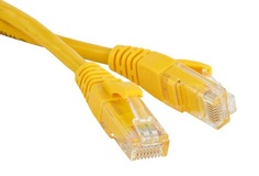 Кабель патч-корд U/UTP 6 кат. 3м Hyperline PC-LPM-UTP-RJ45-RJ45-C6-3M-LSZH-YL LSZH,желтый