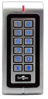 Контроллер Smartec ST-SC040EK автономный со встроенными считывателем EM и Wiegand-входом: память на 2500 пользователей