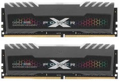 Модуль памяти DDR4 32GB (2*16GB) Silicon Power SP032GXLZU360BDB XPOWER Turbine RGB PC4-28800 3600MHz CL18 1.35V RTL
