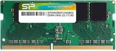 Модуль памяти SODIMM DDR4 8GB Silicon Power SP008GBSFU240B02 PC4-19200 2400MHz CL17 SODIMM 1Gx8 SR 1.2V