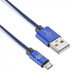 Кабель интерфейсный Digma 1080397 USB (m)-micro USB (m) 0.15м синий