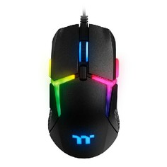 Мышь Thermaltake Level 20 RGB GMO-LVT-WDOOBK-01 USB, 6 000 DPI, 8кн, 125,500,1000, 2000Гц, 16,8 млн/10, пластик, черная