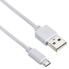 Кабель интерфейсный Digma 1084559 USB (m)-micro USB (m) 1.2м белый