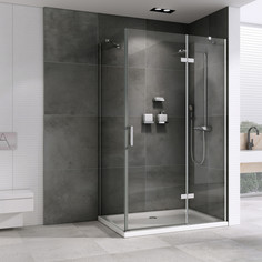 Душевой уголок 110х70 см Abber Zart AG08110-S71 прозрачное