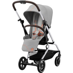 Детская коляска Cybex Eezy S Twist+ 2 SLV Lava Grey с бампером и дождевиком