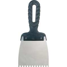 Нержавеющий зубчатый шпатель STAYER