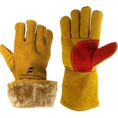 Зимние спилковые пятипалые краги ARCTICUS