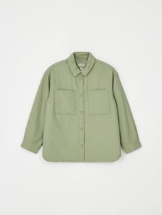 Легкая куртка-рубашка для девочек (зеленый, 122) Sela