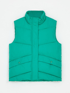 Стеганый жилет для девочек (зеленый, 152) Sela