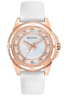 Японские наручные женские часы Bulova 98S119. Коллекция Diamonds