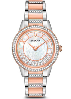 Японские наручные женские часы Bulova 98L246. Коллекция Crystal Ladies
