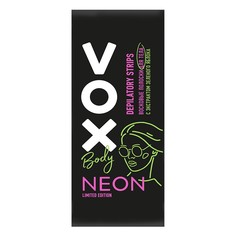 Полоски восковые для тела VOX NEON COLLECTION 12 шт+ 2 салфетки