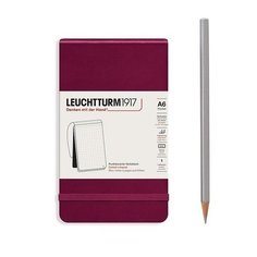 Блокнот Leuchtturm1917, в точку, 92 листа, А6, красный портвейн