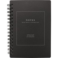 Блокнот Be Smart Notes, в клетку, 120 листов, 10,2 х 14,2 см, черный