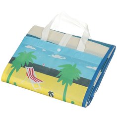 Коврик-сумка пляжный 180х90 см, полипропилен, с ручками, застежка-кнопка, PM-13