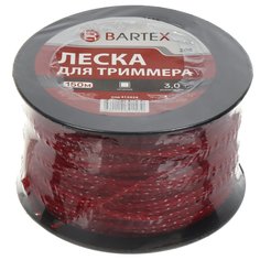 Леска для триммера 3 мм, 150 м, квадрат, Bartex