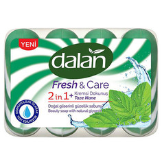 Мыло кусковое мыло DALAN Fresh&Care Свежая мята 4шт 90г