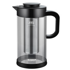 Чайники заварочные чайник заварочный VITAX Tea Jug 3в1 1300мл стекло, нерж.сталь, пластик