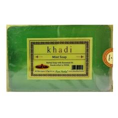 Мыло твердое KHADI Натуральное очищающее мыло Мята 125