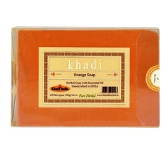 Мыло твердое KHADI Натуральное очищающее мыло Апельсин 125