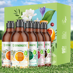 Средства для ванной и душа SYNERGETIC Подарочный набор гелей для душа: полная коллекция ароматов