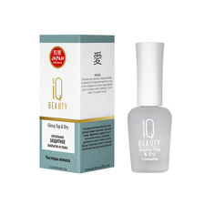 Верхнее покрытие для ногтей IQ BEAUTY Зеркальное защитное покрытие и сушка Glossy Top & Dry 12.5