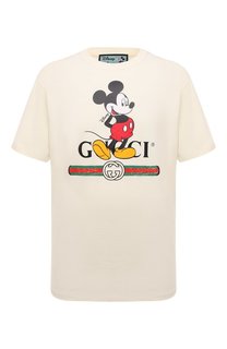 Хлопковая футболка Disney x Gucci Gucci