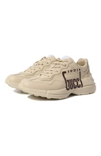 Кожаные кроссовки Rhyton Gucci