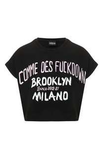 Хлопковая футболка Comme des Fuckdown