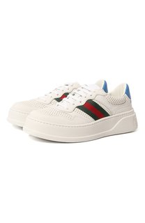 Кожаные кеды Web Gucci