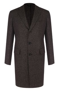 Однобортное пальто из кашемира Brioni