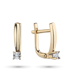 Серьги из золота с бриллиантами э4101сг08200120 ЭПЛ Даймонд