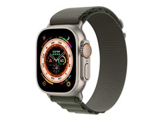 Умные часы APPLE Watch Ultra GPS + Cellular 49mm Titanium Case with Green Alpine Loop - S