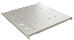 Полка Hyperline TSD3L-0.5U-405/700-RAL7035 c 19 креплением, раздвижная, 0.5U, с регулируемой глубиной установки от 405 мм до 700 мм, нагрузка до 60