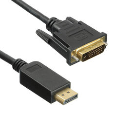 Кабель интерфейсный DisplayPort-DVI Buro BHP DPP_DVI-3 1.1v, 3м, позолоченные контакты, черный (1147211)