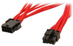 Удлинитель GELID CA-8P-04 8-pin EPS, 30см, индивидуальная оплетка, красный