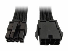 Удлинитель GELID CA-8P-01 8-pin EPS, 30см, индивидуальная оплетка, черный