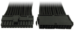 Удлинитель GELID CA-24P-01 24-pin ATX, 30см, индивидуальная оплетка, черный