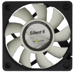 Вентилятор для корпуса GELID Silent 6 FN-SX06-32 16 CFM, 60x60x15,5 mm, 3200 об/мин, 24 дБA, 3-pin