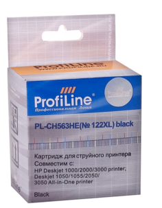 Картридж ProfiLine PL-CH563HE-Bk PL_CH563HE_BK №122XL для принтеров HP Deskjet 1000/1050/1055/1510/2000/2050/3000/3050 Black пигмент ProfiLine