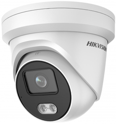 Видеокамера IP HIKVISION DS-2CD2327G2-LU(C)(4mm) 2Мп уличная купольная с LED-подсветкой до 30м и технологией AcuSense; объектив 4мм