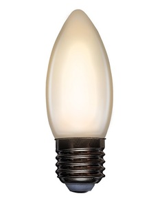 Лампа Rexant 604-097 филаментная свеча CN35 9.5 Вт 915 Лм 2700K E27 матовая колба